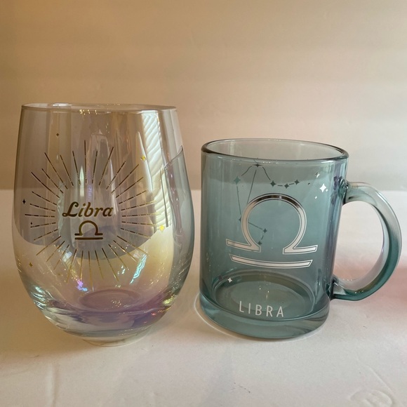 Libra - Sagittarius zodiac glass set - Picture 2 of 9